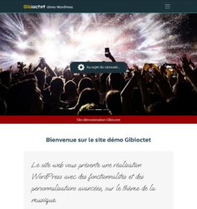 vue du site web sur une tablette