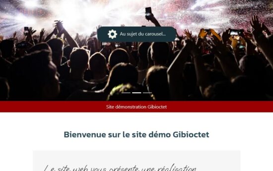 vue du site web sur une tablette